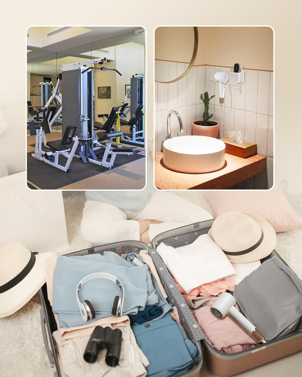 HEXTEK compact storage-ready design ideal for travel