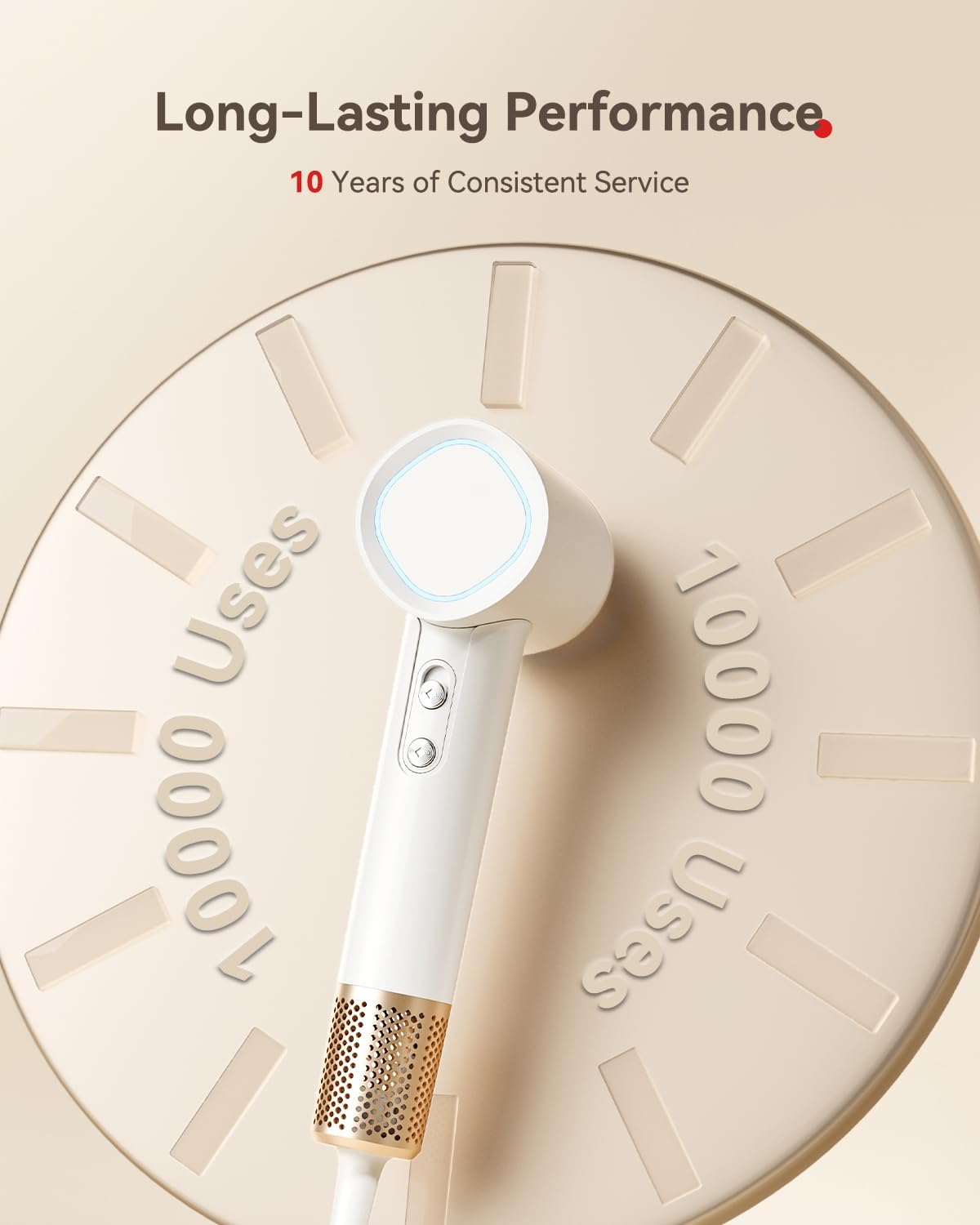 HEXTEK Hair Dryer smart heat control prevents overheating during styling.