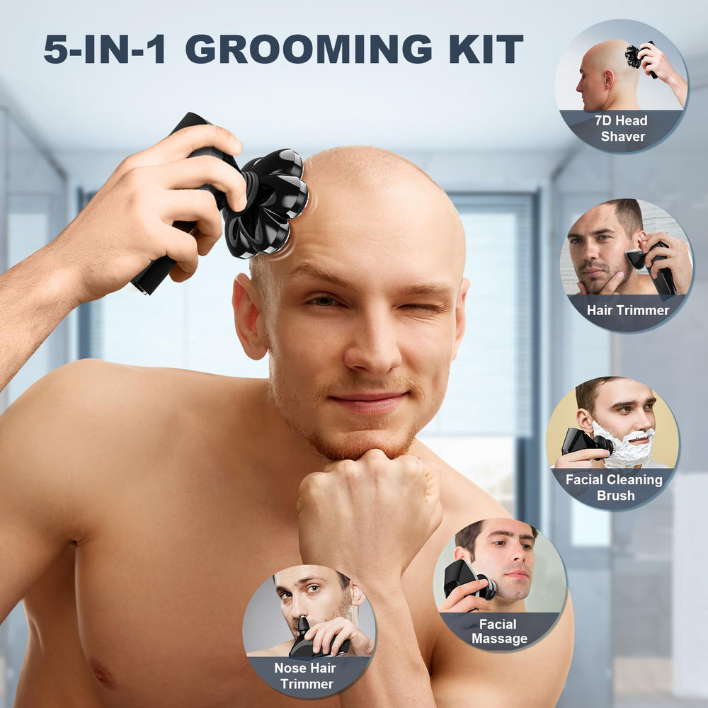 Hexus head shaver 5-in-1 grooming kit attachments for comprehensive grooming