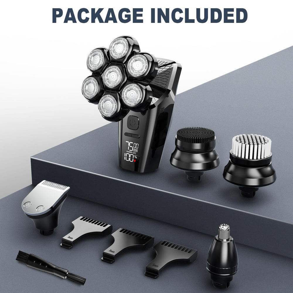 Hexus beard trimming attachment with shaver for versatile styling