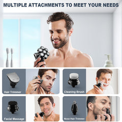Hexus head shaver Type-C charging port ready for fast recharge
