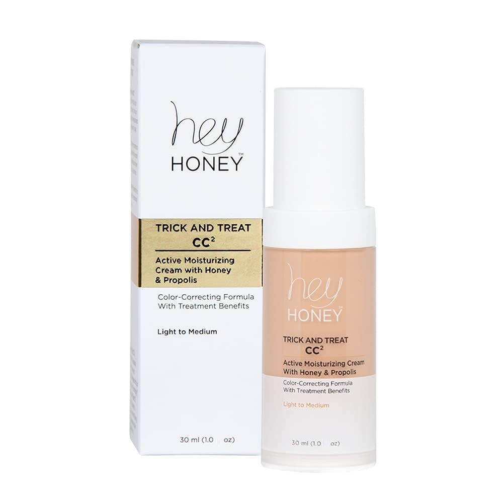 Hey Honey CC Cream delivers a natural finish with glow and balanced tone.