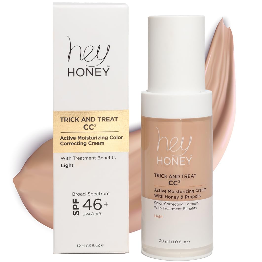 Hey Honey CC² Cream packaging shows premium design for quick shade selection.