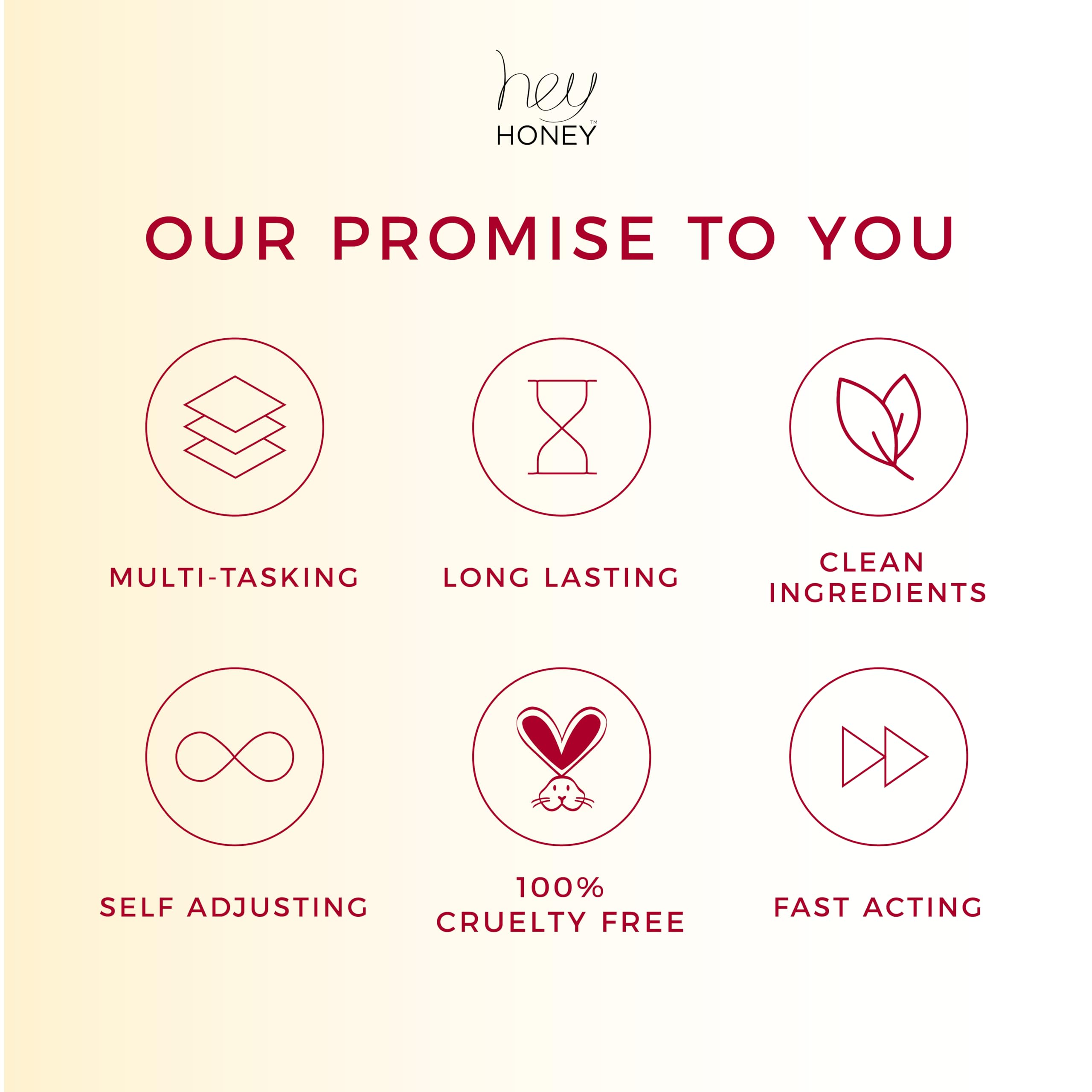 Hey Honey serum on skin during application demonstrates smoothing, glow-boosting routine
