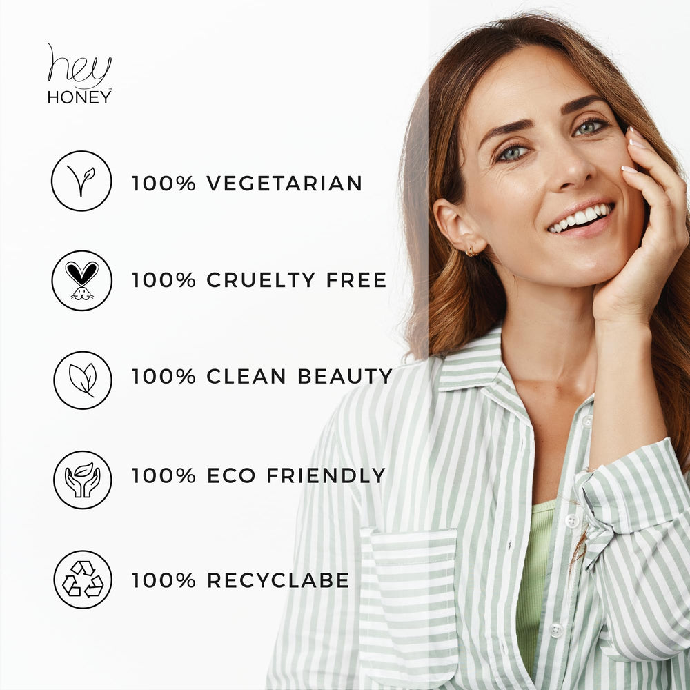 Hey Honey Skincare Relax face and neck application captured in a daily routine.
