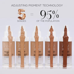 Hey Honey Trick and Treat CC Cream swatches light medium for adaptive color matching.