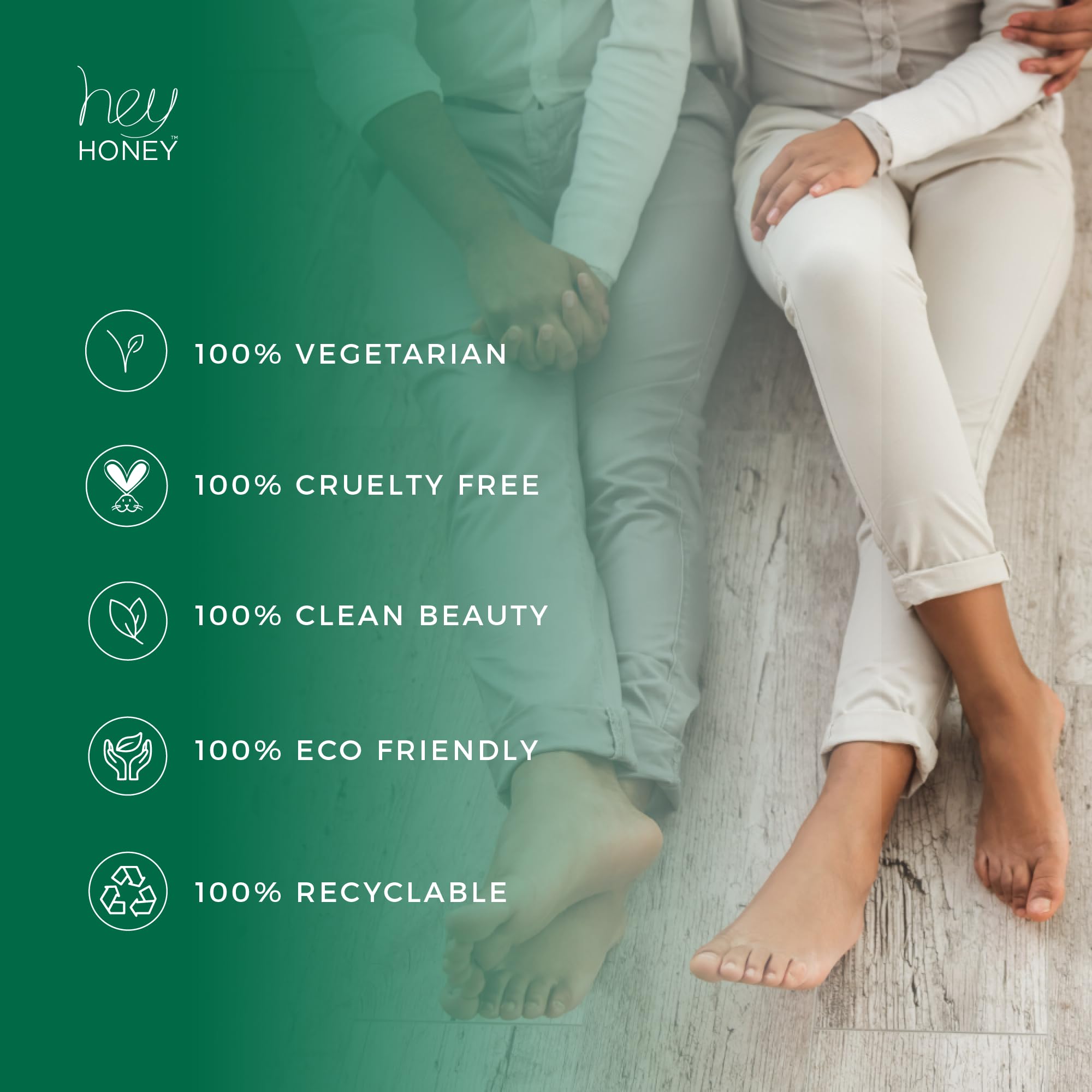 Hey Honey Walk the Walk Propolis Foot Cream demonstrates 72-hour hydration