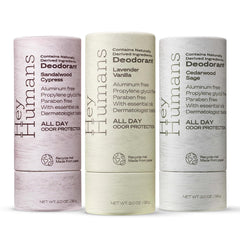 Hey Humans deodorant variety pack front view for all-day odor control options