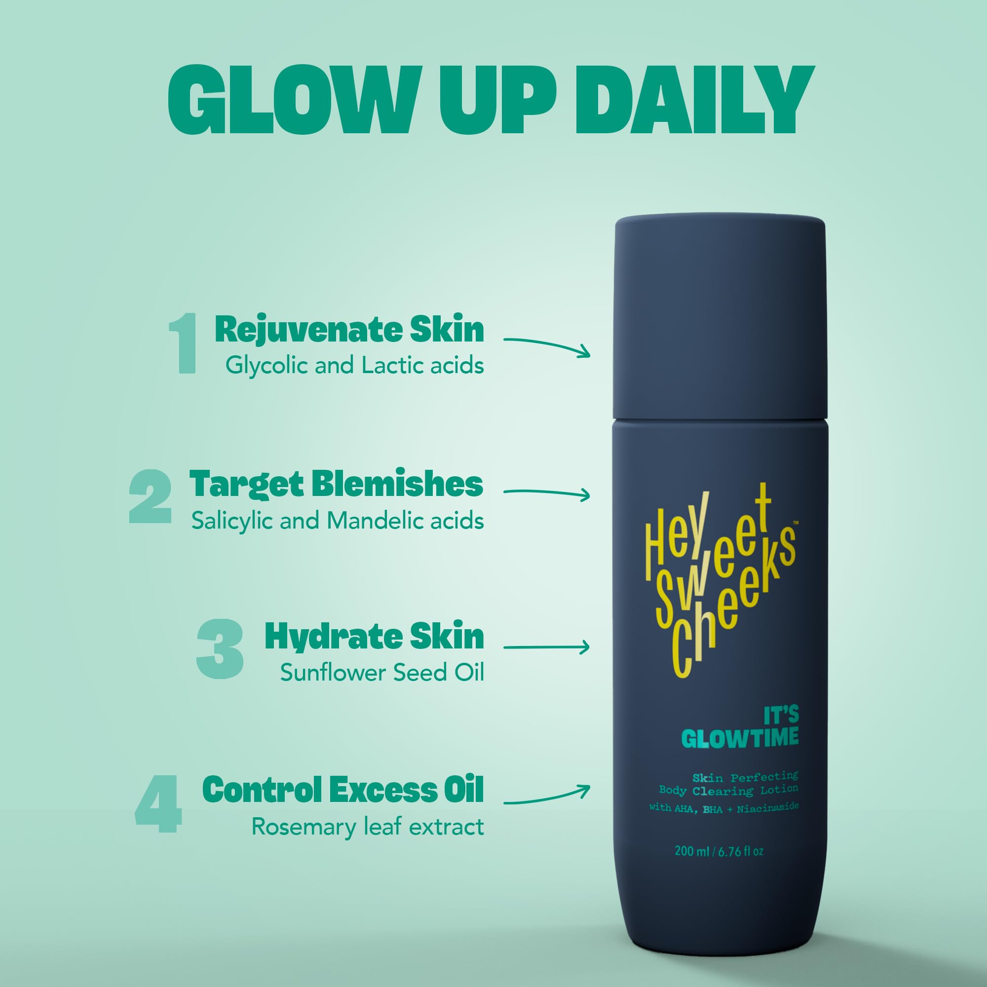 Glowtime daily-use shot suggests compatible for regular body care