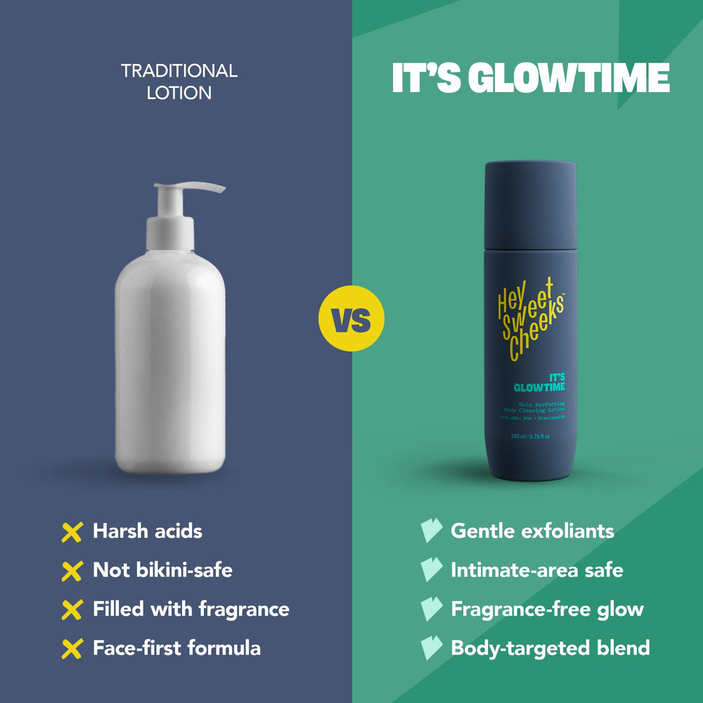 Glowtime hydrates dry skin with a silky, non-sticky finish