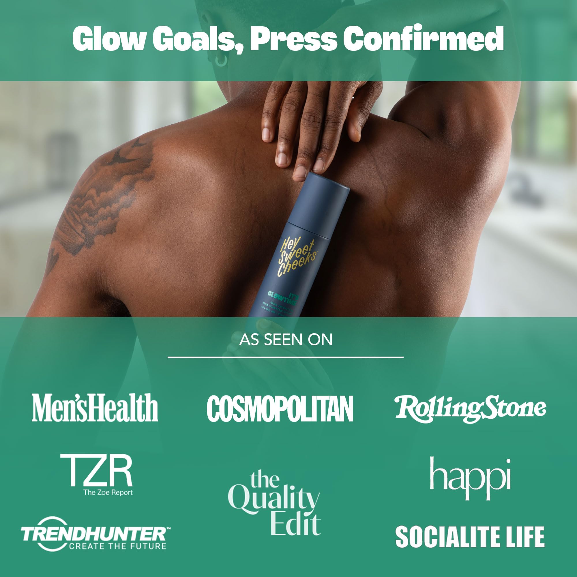 Glowtime packaging closeup shows cruelty-free vegan branding