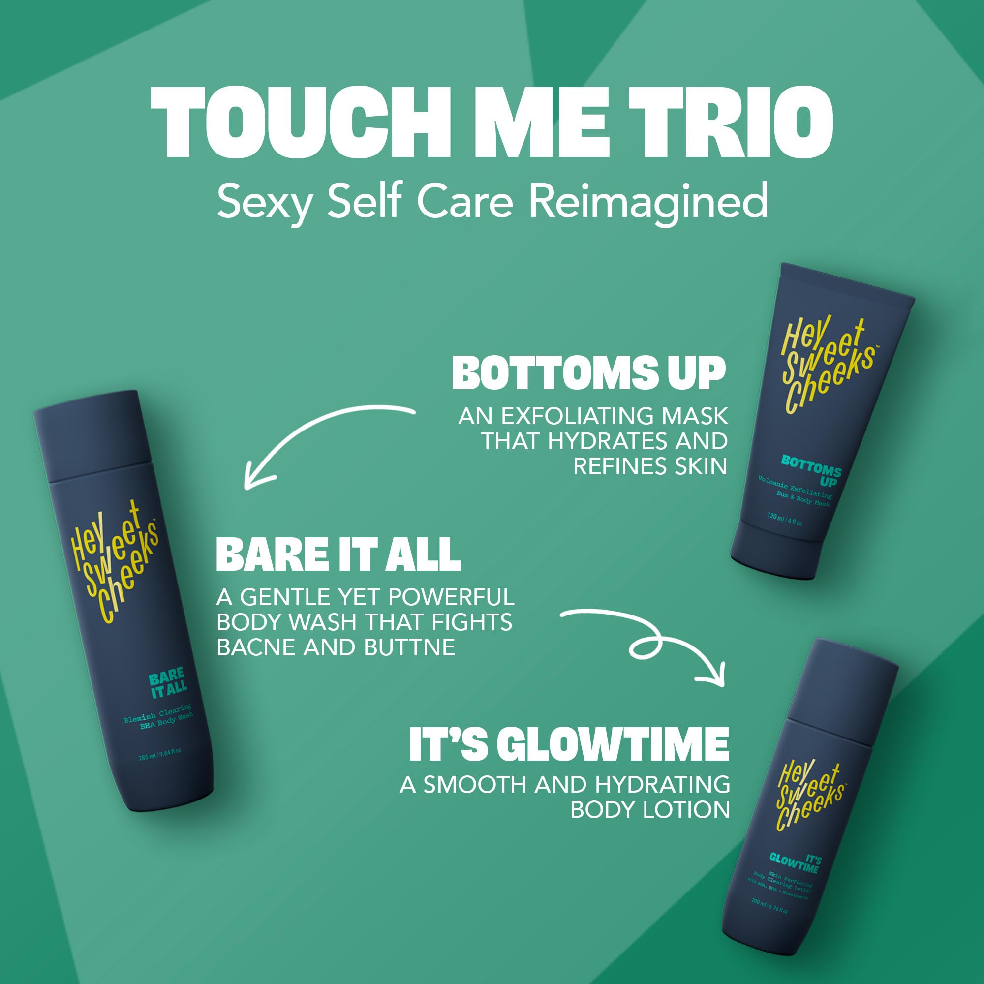 Hey Sweet Cheeks, aplicación en áreas problemáticas como muslos.