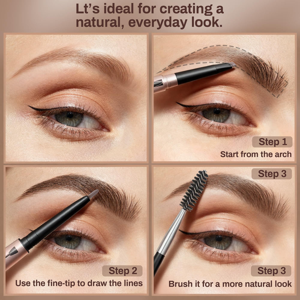 HeyBeauty brow brush spoolie blends and shapes brows
