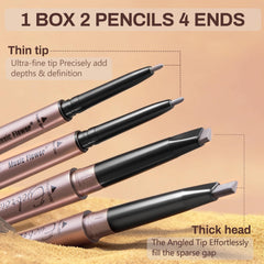 HeyBeauty eyebrow pencil ultra-fine tip for precise brow strokes