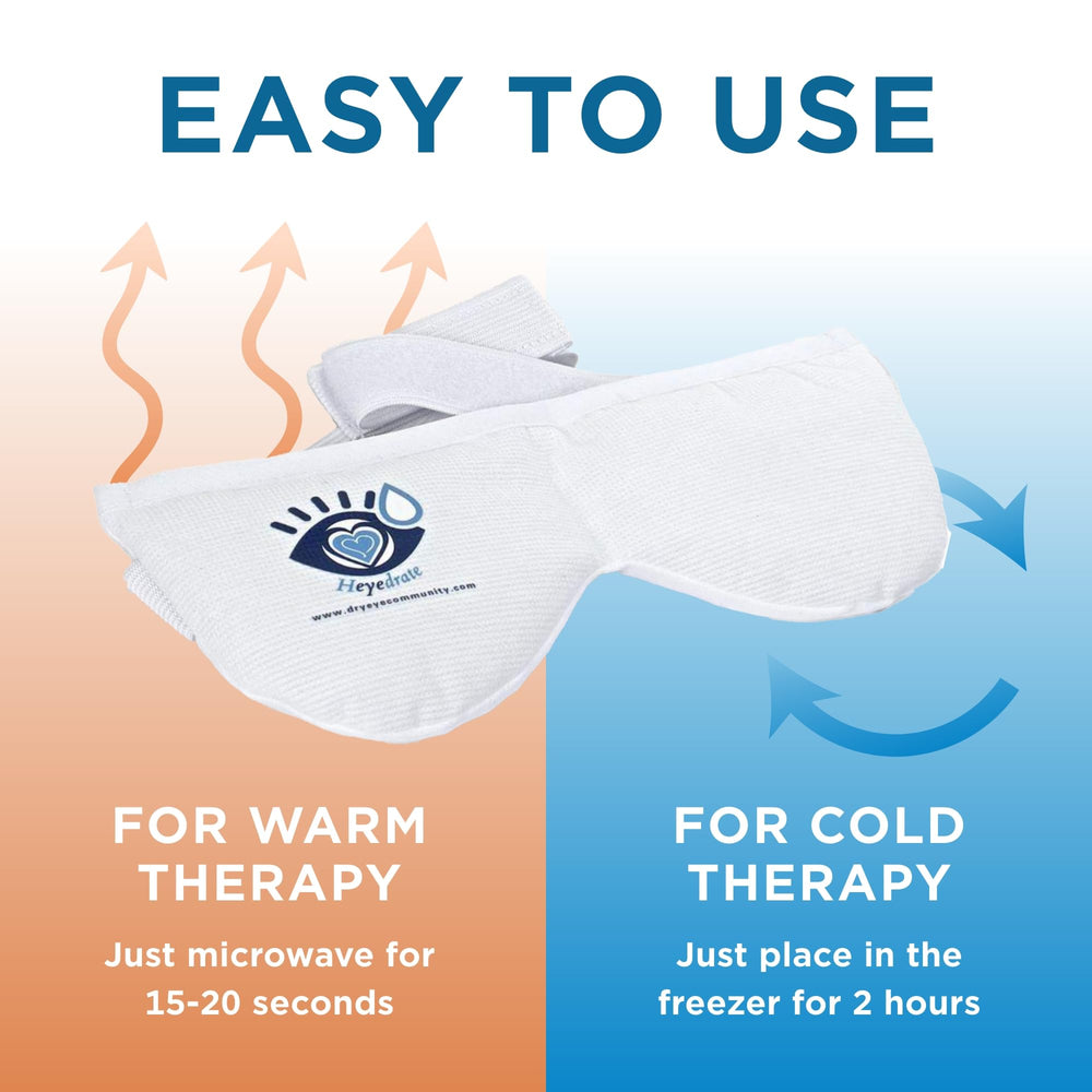 Heyedrate heated eye mask adjustable strap for personalized comfort