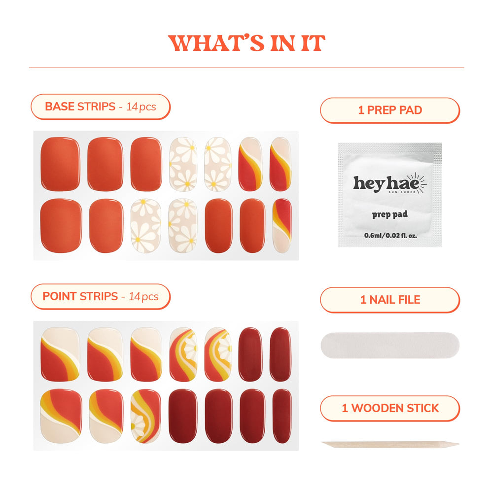 heyhae easy-fit application nail strip demonstrating simple sizing and precise placement