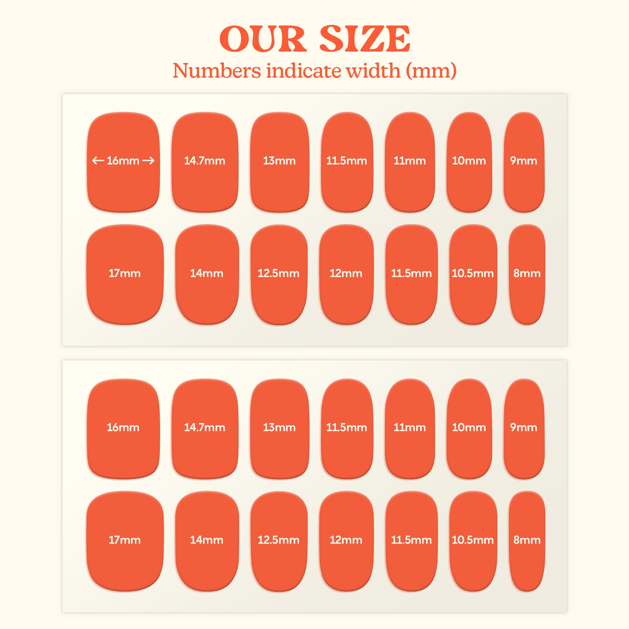 Heyhae pack includes 28 strips, prep pad, file, and wooden stick for easy manicure.