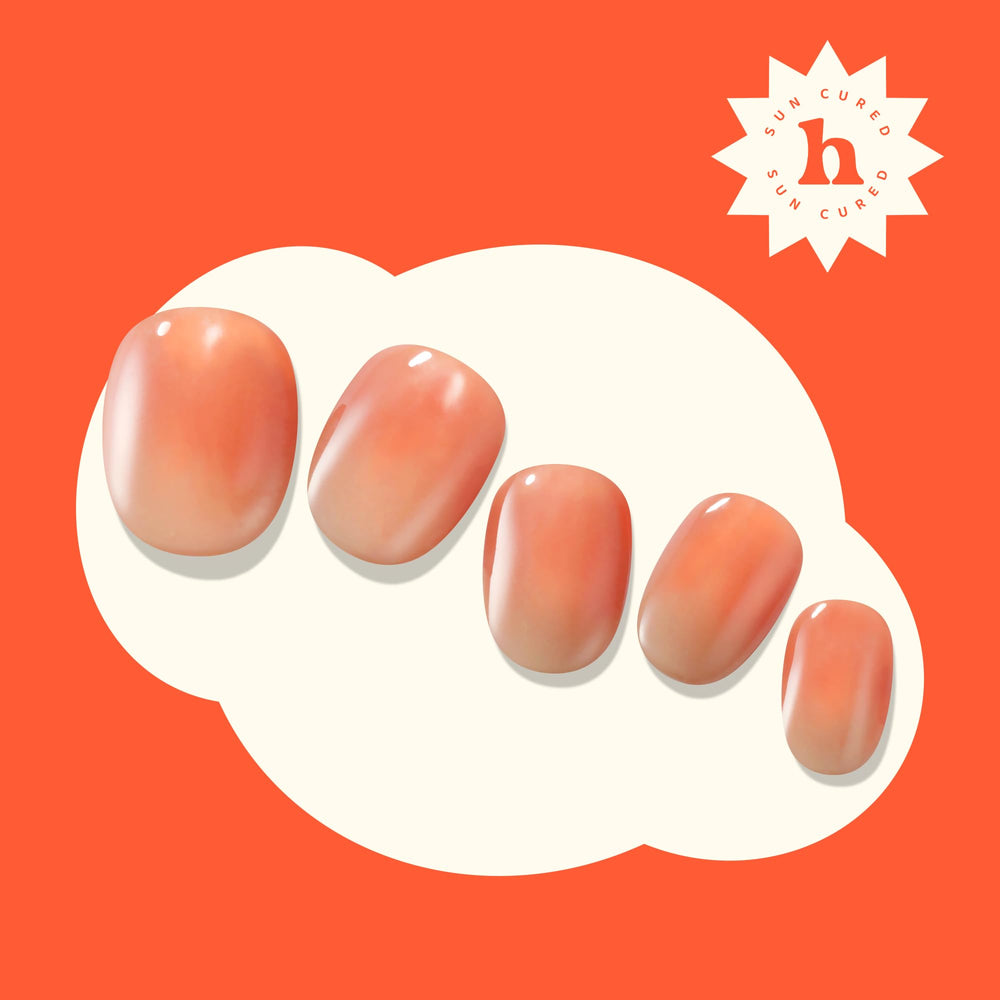 Heyhae nail file and wooden stick enable precise shaping and finish.