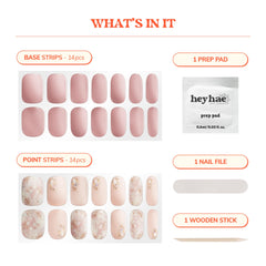 Heyhae prep pad, nail file, and wooden stick included for prep and shaping