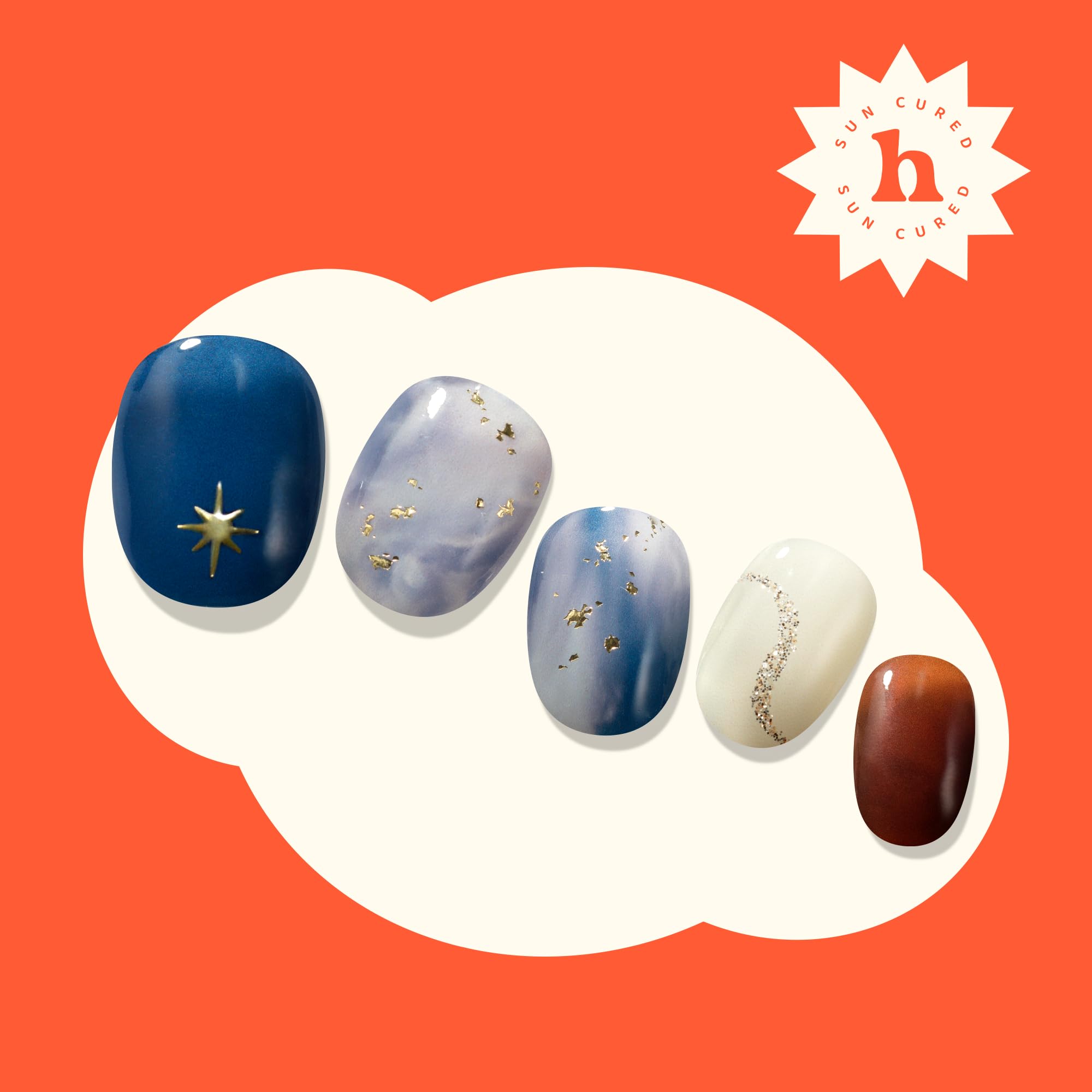 Heyhae included prep pad, nail file, and wooden stick simplify at-home mani.