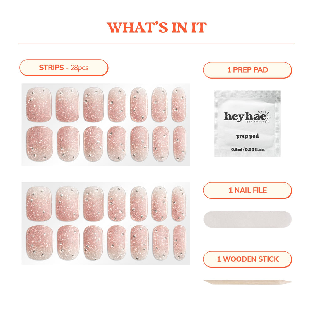 Heyhae sun-cure gel nails enable no-led shine with daylight or brief UV/LED boost.