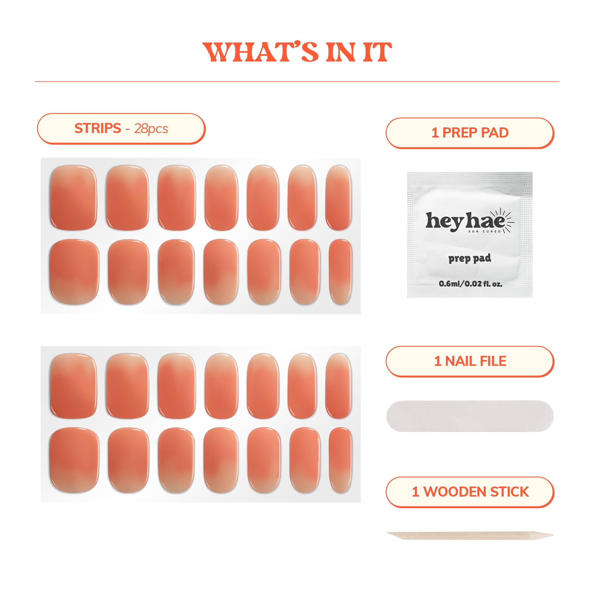 Heyhae sun-cured gel nails under natural light for quick, durable color.