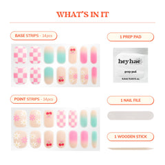 Heyhae Sweet Treat kit contents provide complete at-home manicure essentials.
