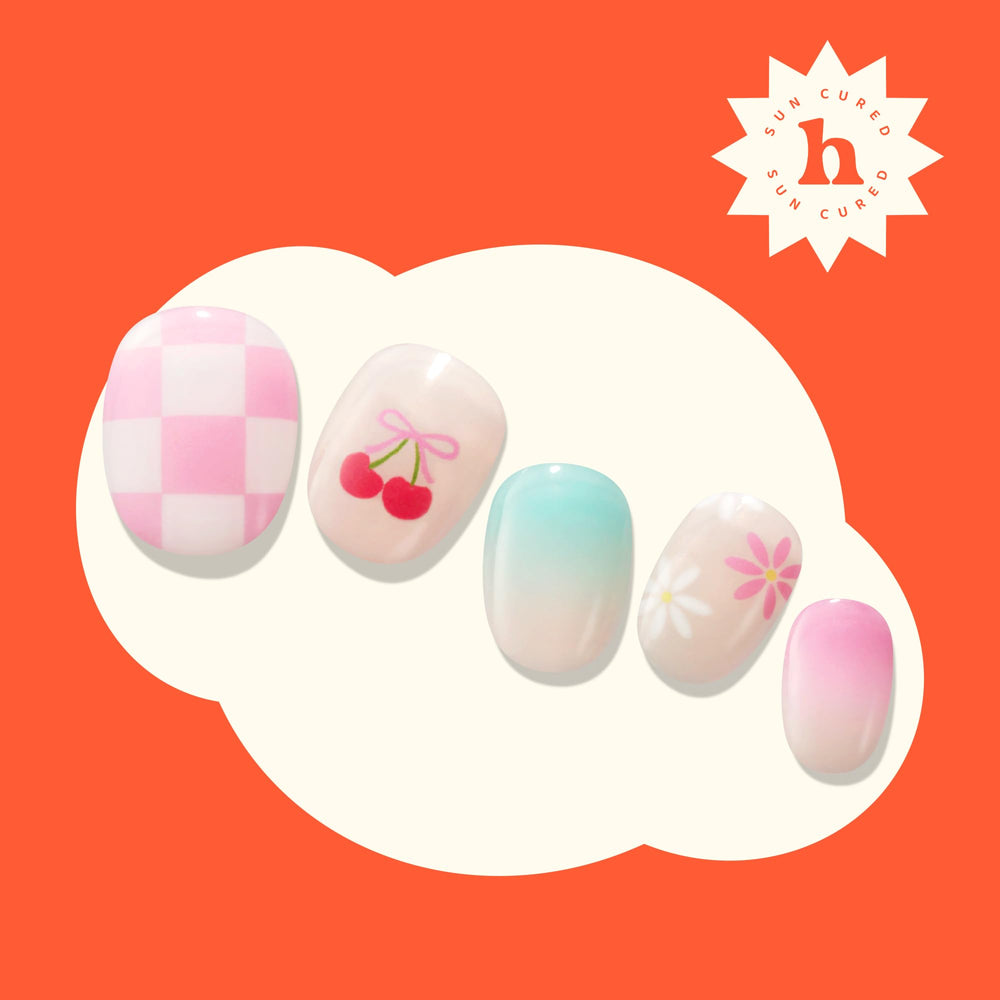 Heyhae Sweet Treat strips fit various nail shapes for easy sizing.