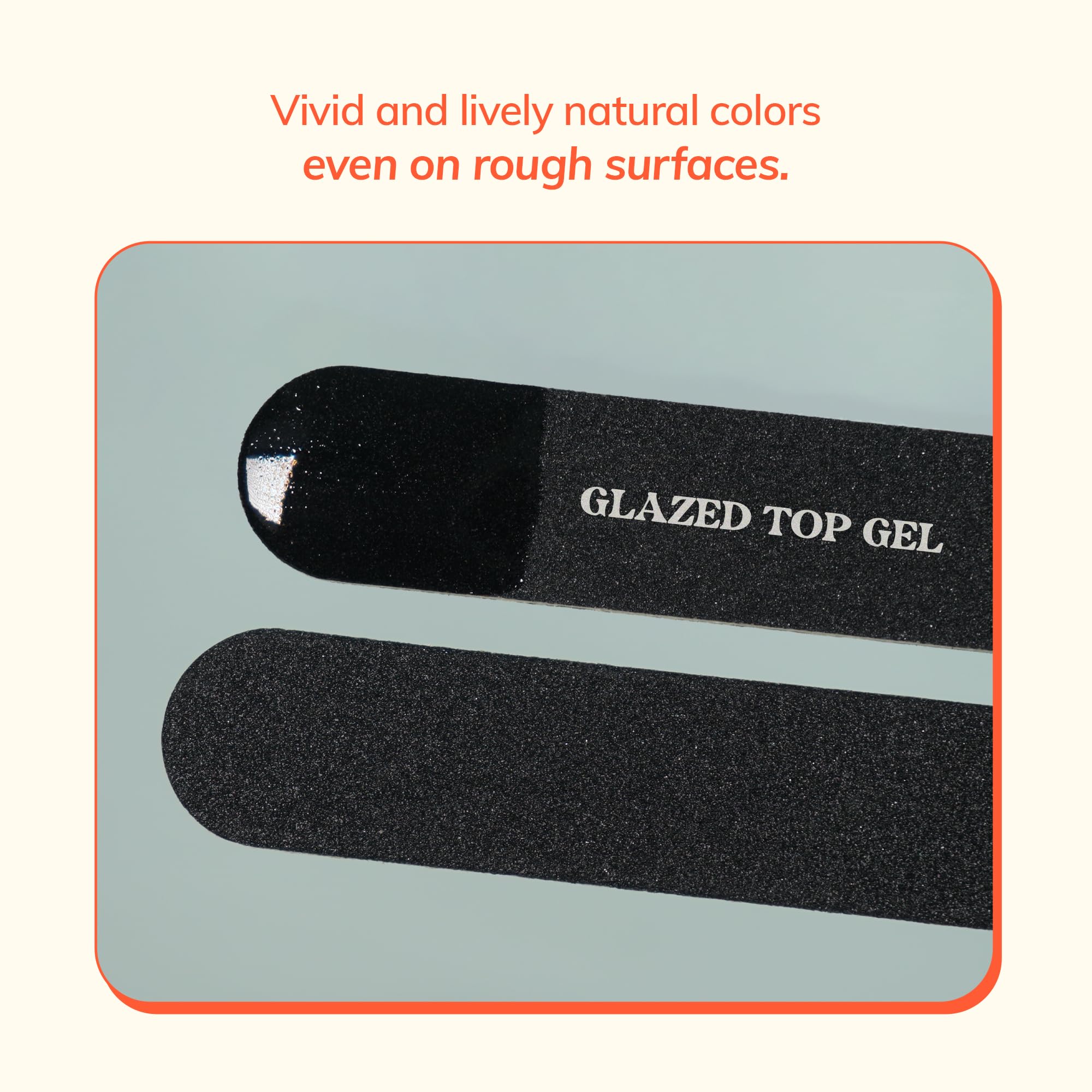 heyhae top coat gloss on nails emphasizes high-gloss protection and quick cure.