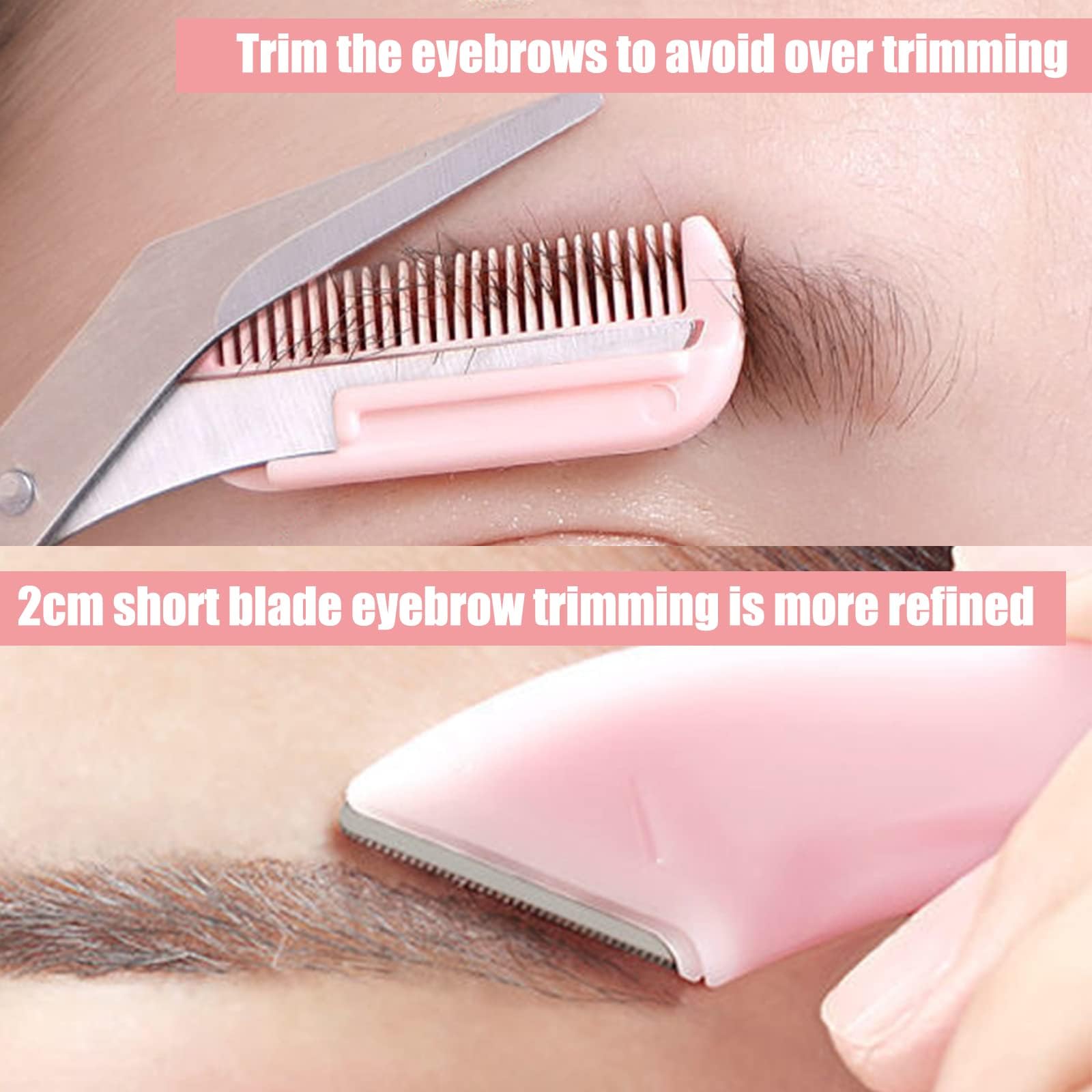 Uso doméstico y de viaje de Heyiminy tijeras para cejas