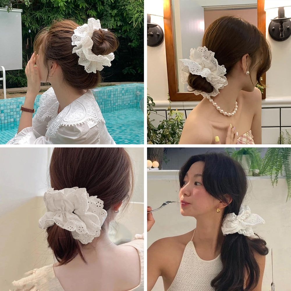 Heyiminy white scrunchie gift-ready packaging makes a thoughtful gift.