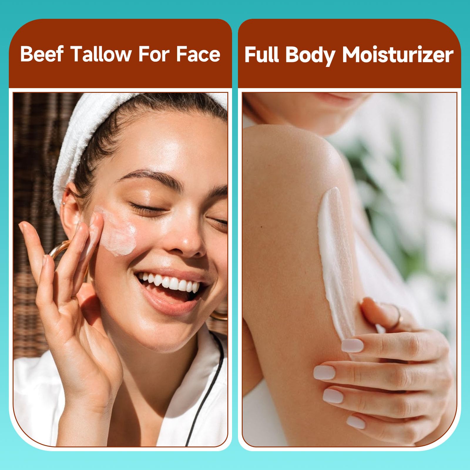 Heylaca Beef Tallow Honey Balm texture swipe shows creamy moisture