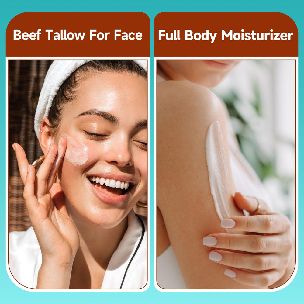Heylaca Beef Tallow Honey Balm texture swipe shows creamy moisture