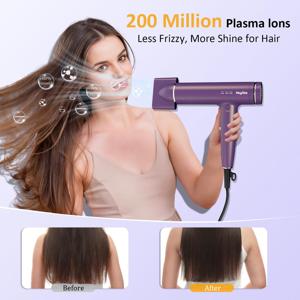 Heylike diffuser attachment enhances natural curls and texture.