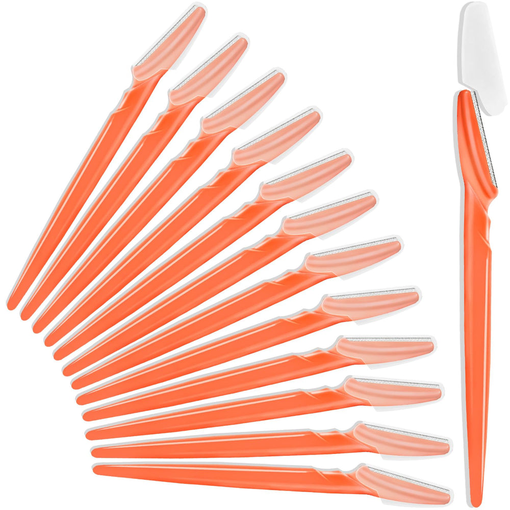 HFATMOS 12pcs eyebrow razors pack for at-home grooming and exfoliation