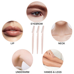 HFATMOS eyebrow razor blade closeup demonstrates sharp, controlled performance for safe facial detailing