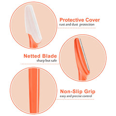 HFATMOS razor with safety cover for secure storage and safe handling