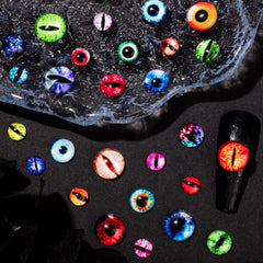 HFKPJRT eye nail charms 10mm create bold focal points on nails