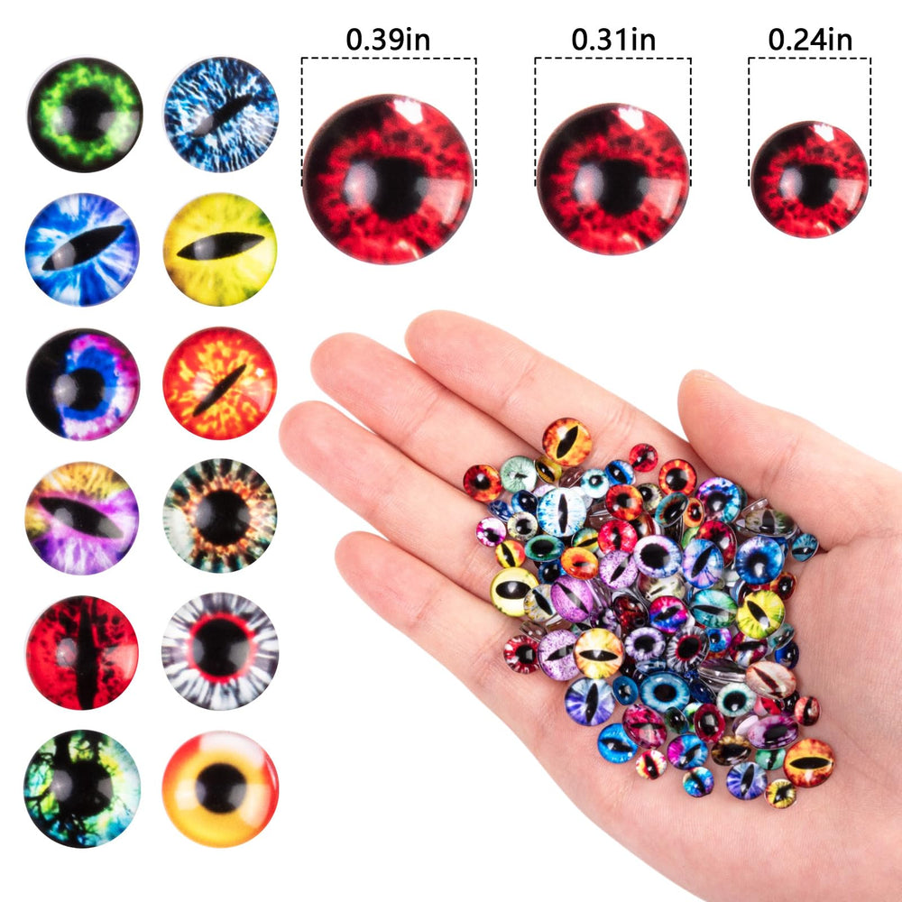 HFKPJRT eye nail charms 8mm add lifelike depth to nails