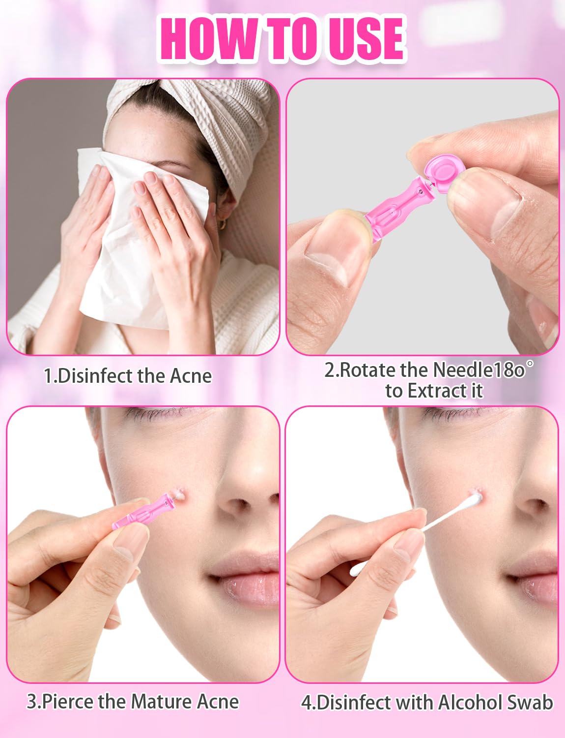 HFWTWPY lancets-professional-quality tools convey precision for skincare routines