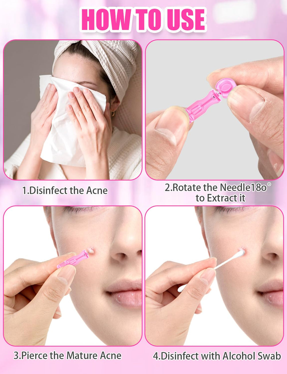 HFWTWPY lancets-professional-quality tools convey precision for skincare routines