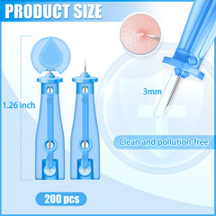 HFYHWT blackhead remover tools close-up for precise home extraction.