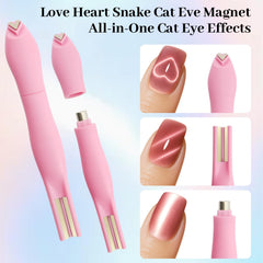 HGEKLIZV cat eye nail magnet heart detachable detail for versatile designs