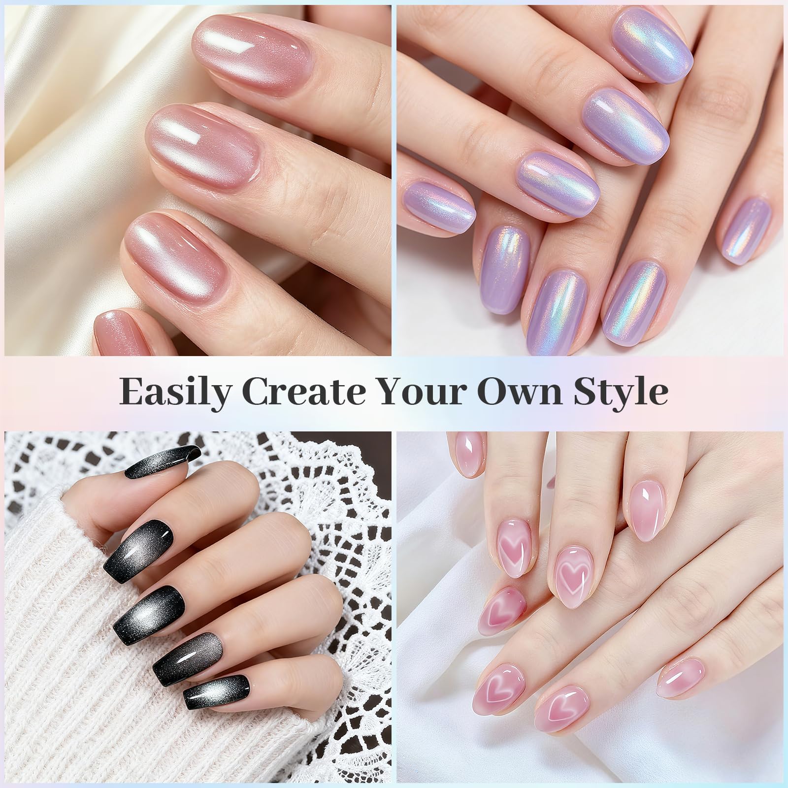 HGEKLIZV home salon setup with magnets for DIY nail art