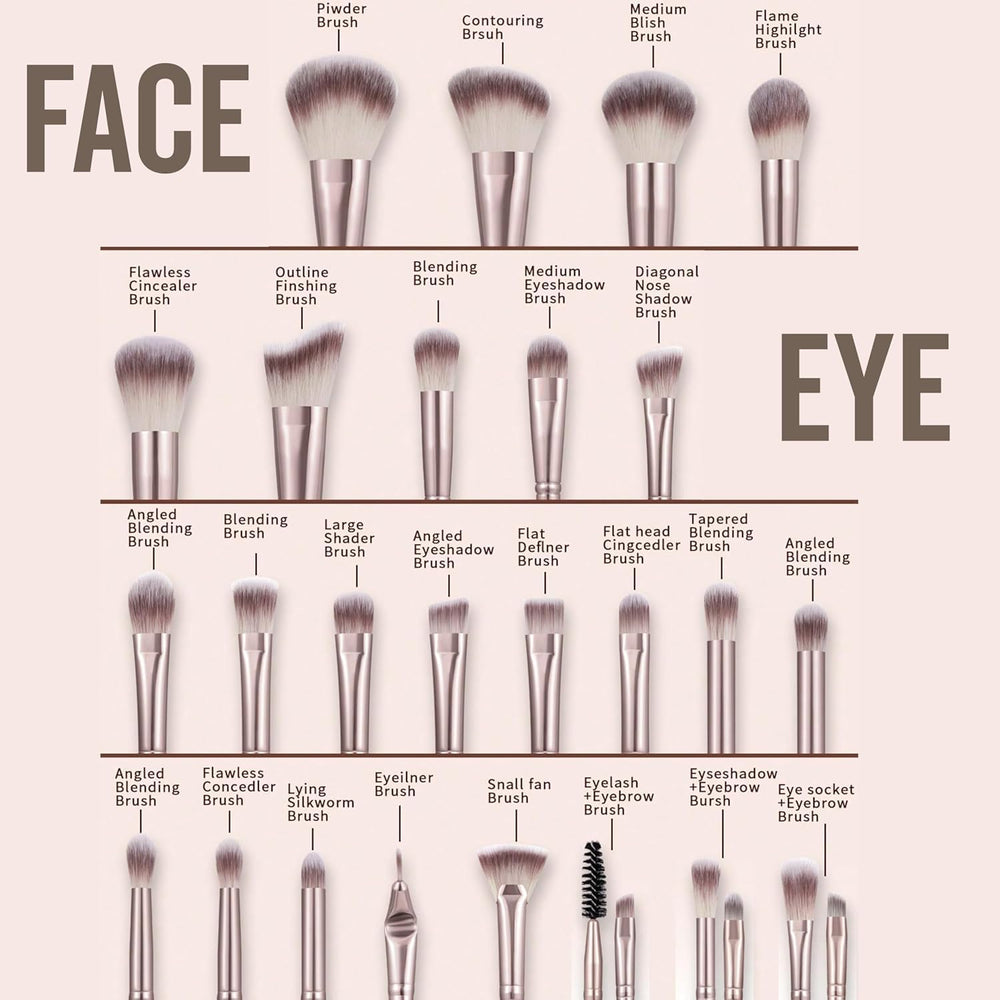 HGHDBT foundation brush delivers even coverage for natural-looking complexion.