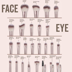HGHDBT foundation brush delivers even coverage for natural-looking complexion.