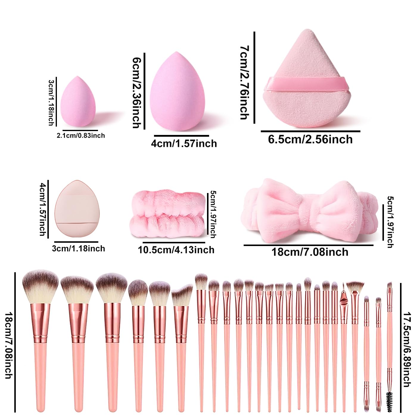 HGHDBT pink eye brush set detail for defined daytime looks