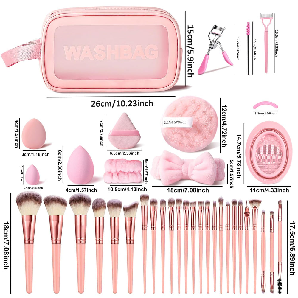 HGHDBT pink eye brushes multi-brushes for blended looks