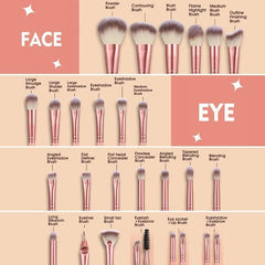 HGHDBT pink foundation brush evenly blends liquid formula for seamless coverage