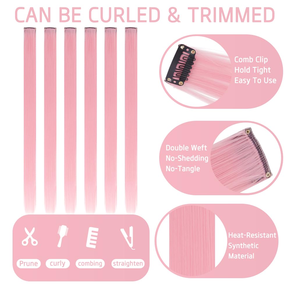 HH FASHION DIY clip-in application demonstrates easy styling.
